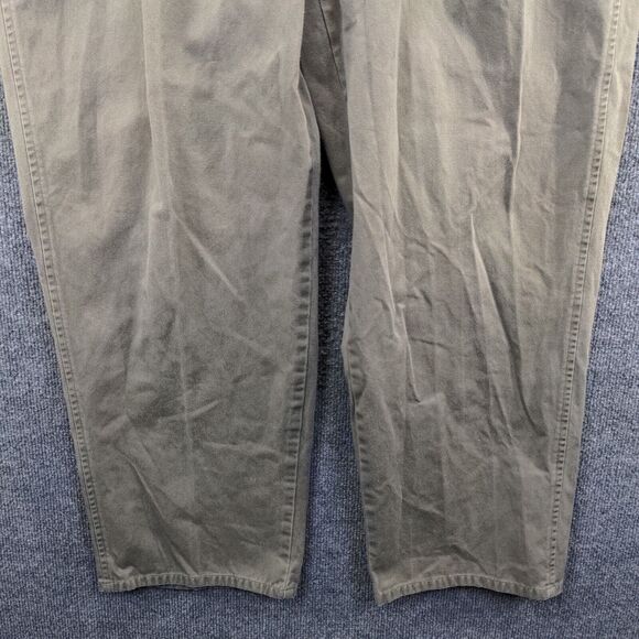 Polo by Ralph Lauren Men's Straight Leg Chino Pants Green 40x30 Pleated Front - Picture 4 of 12